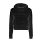 Black Cotton Women Hoodie - SEHABRANDS