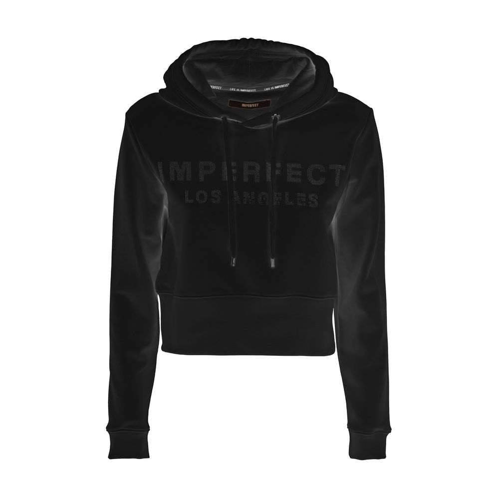 Black Cotton Women Hoodie - SEHABRANDS