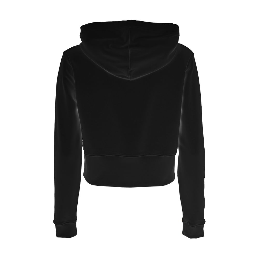 Black Cotton Women Hoodie - SEHABRANDS