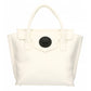 Elegant White Handbag With Magnetic Closure - SEHABRANDS