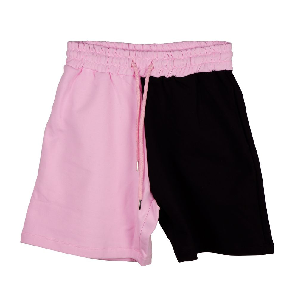 Chic Two-Tone Graphic Shorts - SEHABRANDS