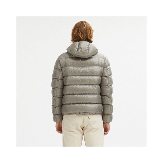 Gray Nylon Men Reversible Jacket - SEHABRANDS