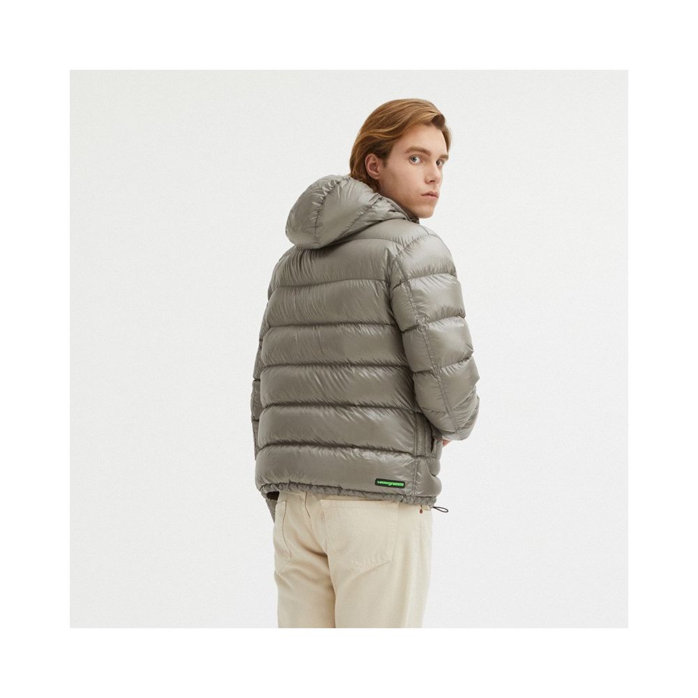 Gray Nylon Men Reversible Jacket - SEHABRANDS