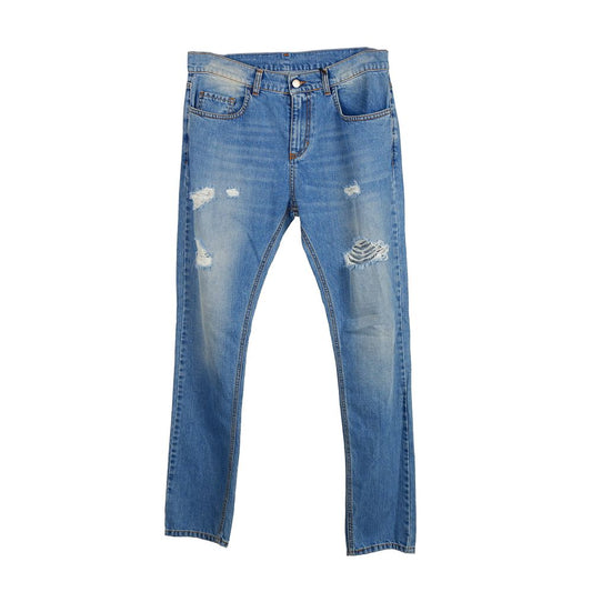 Blue Cotton Men Jeans - SEHABRANDS