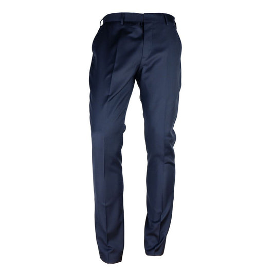 Elegant Milano Wool Blend Men's Trousers - SEHABRANDS