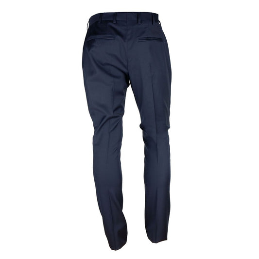 Elegant Milano Wool Blend Men's Trousers - SEHABRANDS