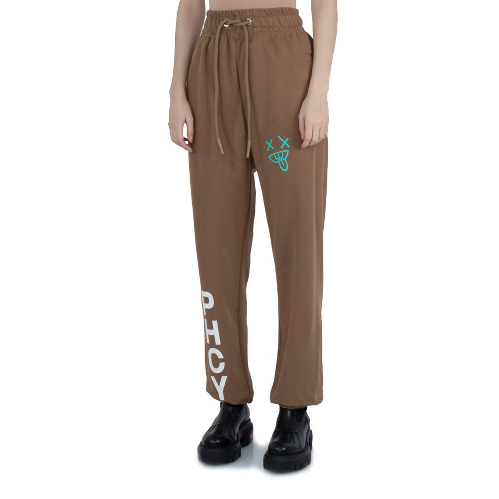 Brown Cotton Women Trouser - SEHABRANDS