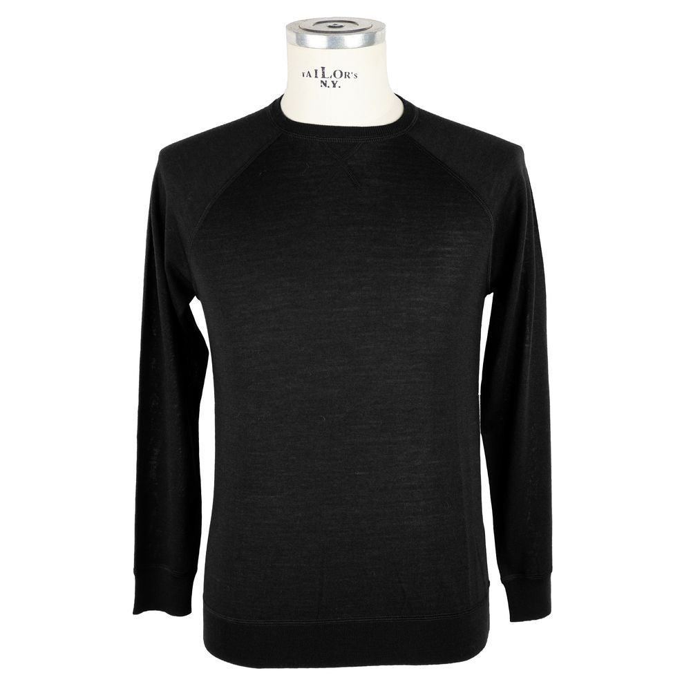 Black Wool Men Sweater - SEHABRANDS