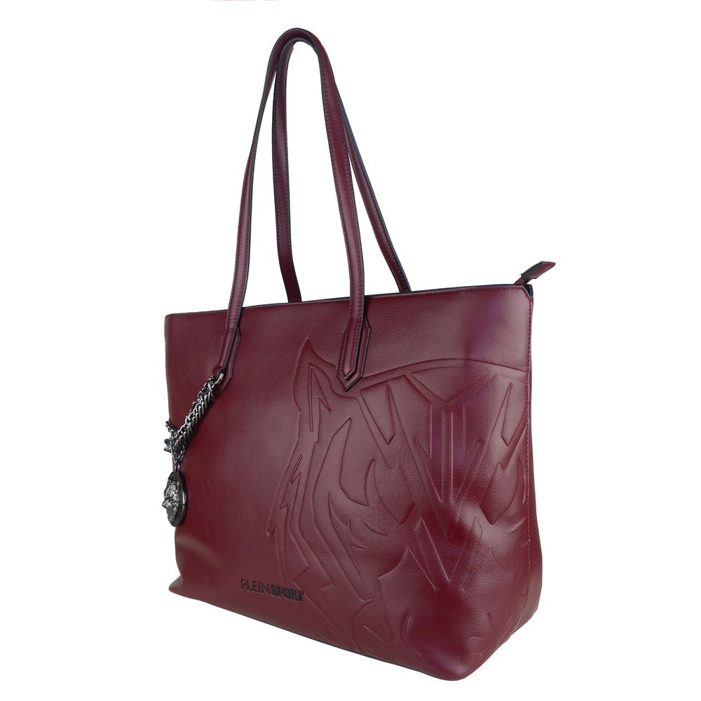 Red Polyethylene Women Shoulder Bag - SEHABRANDS