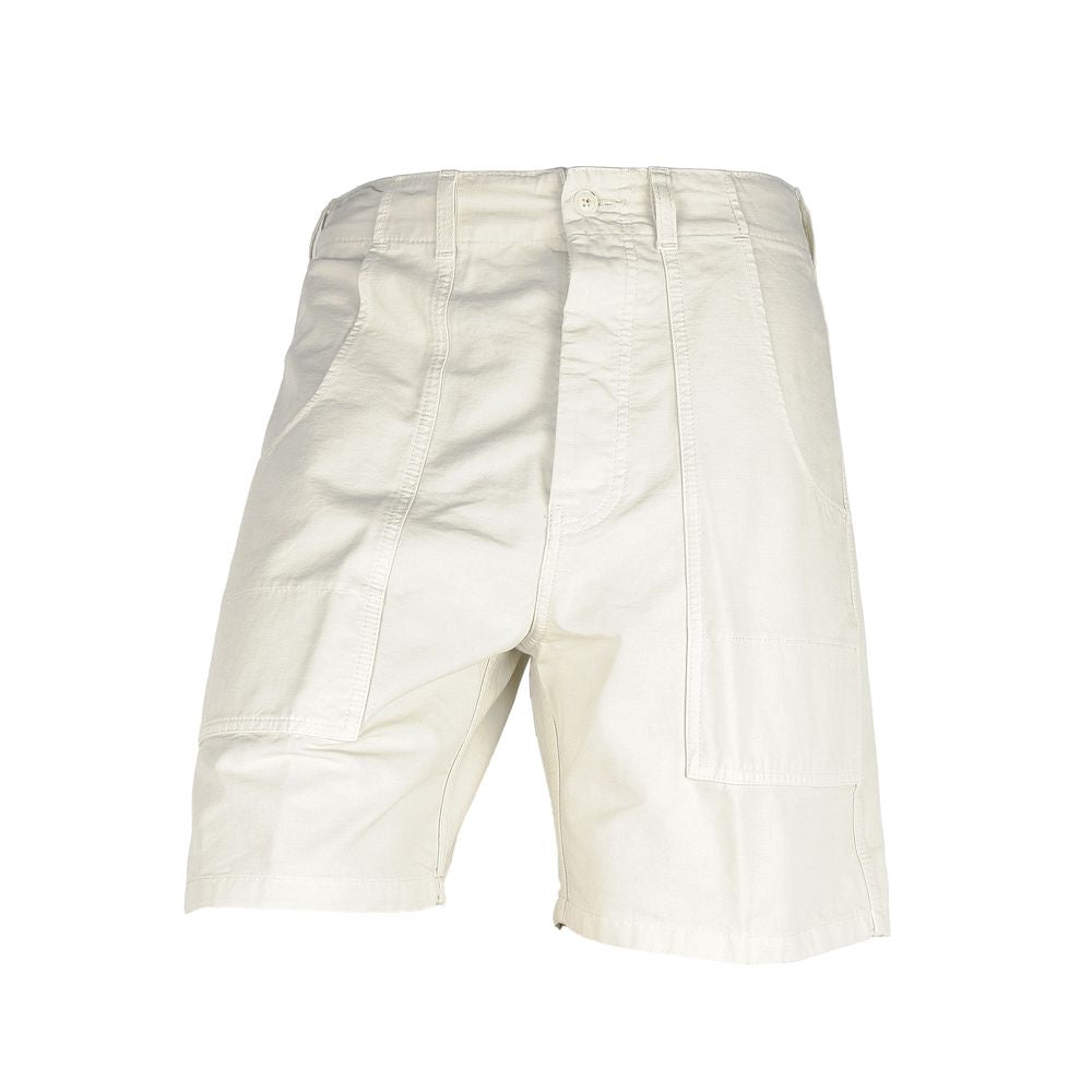 White Cotton Men's Bermuda Short - SEHABRANDS