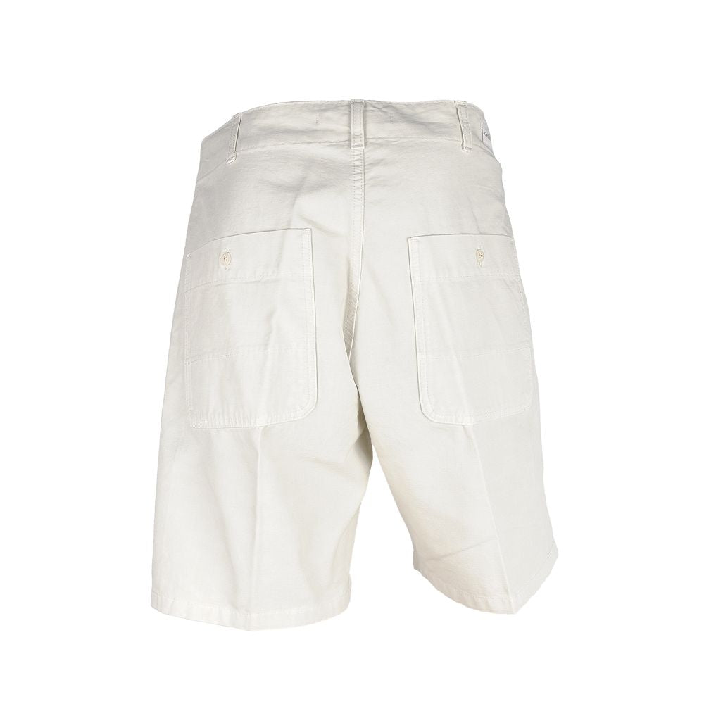 White Cotton Men's Bermuda Short - SEHABRANDS