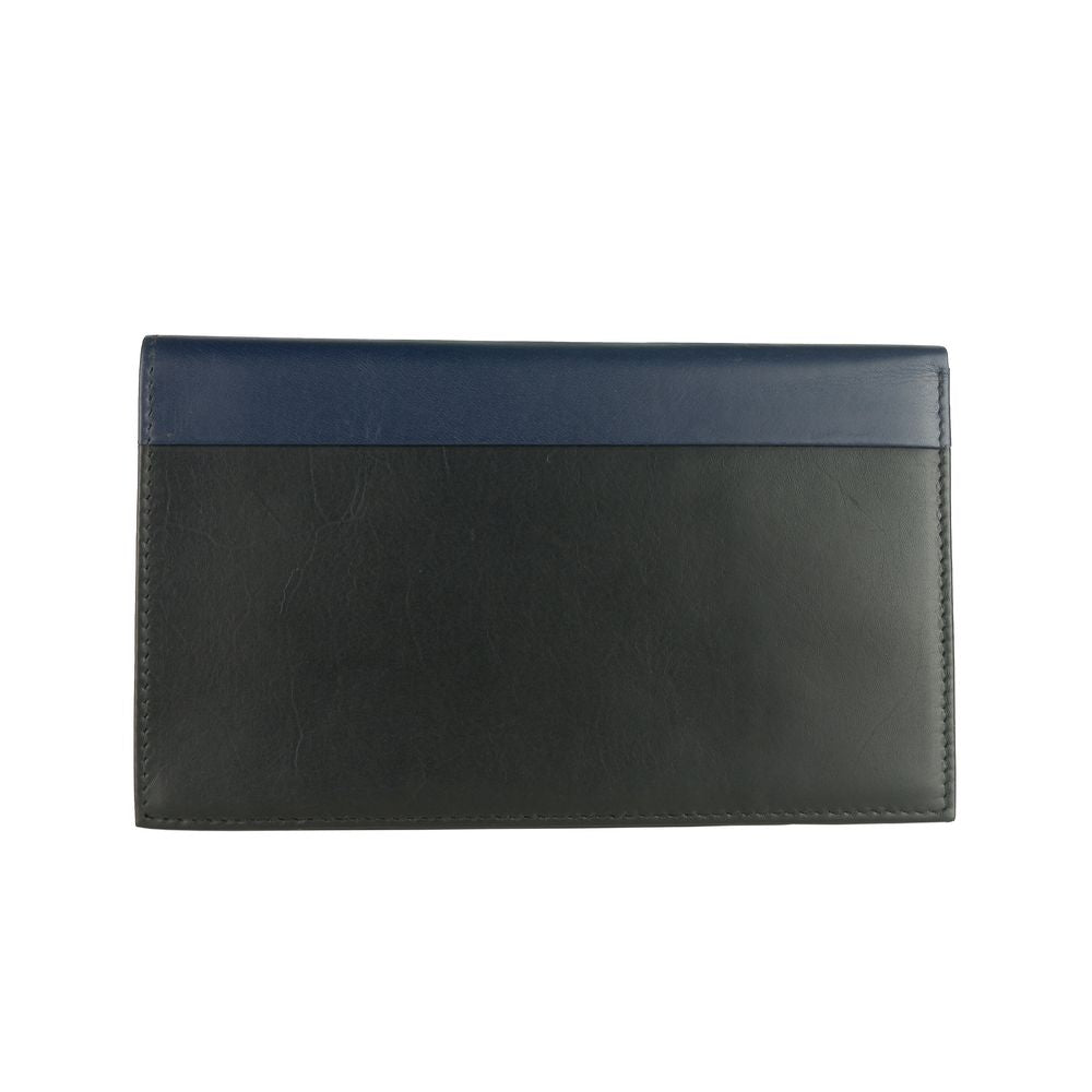 Blue Calfskin Men Wallet - SEHABRANDS