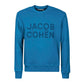 Light Blue Cotton Men Sweater - SEHABRANDS