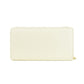 Elegant White Calfskin Leather Wallet - SEHABRANDS