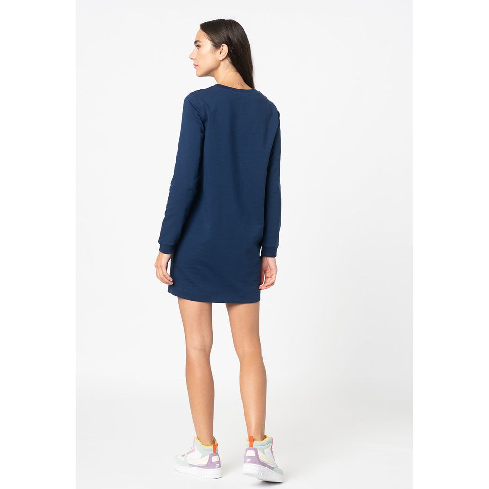 Blue Cotton Women Dress - SEHABRANDS