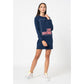 Blue Cotton Women Dress - SEHABRANDS