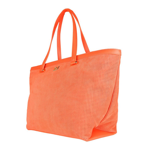 Orange Calfskin Women Handbag - SEHABRANDS