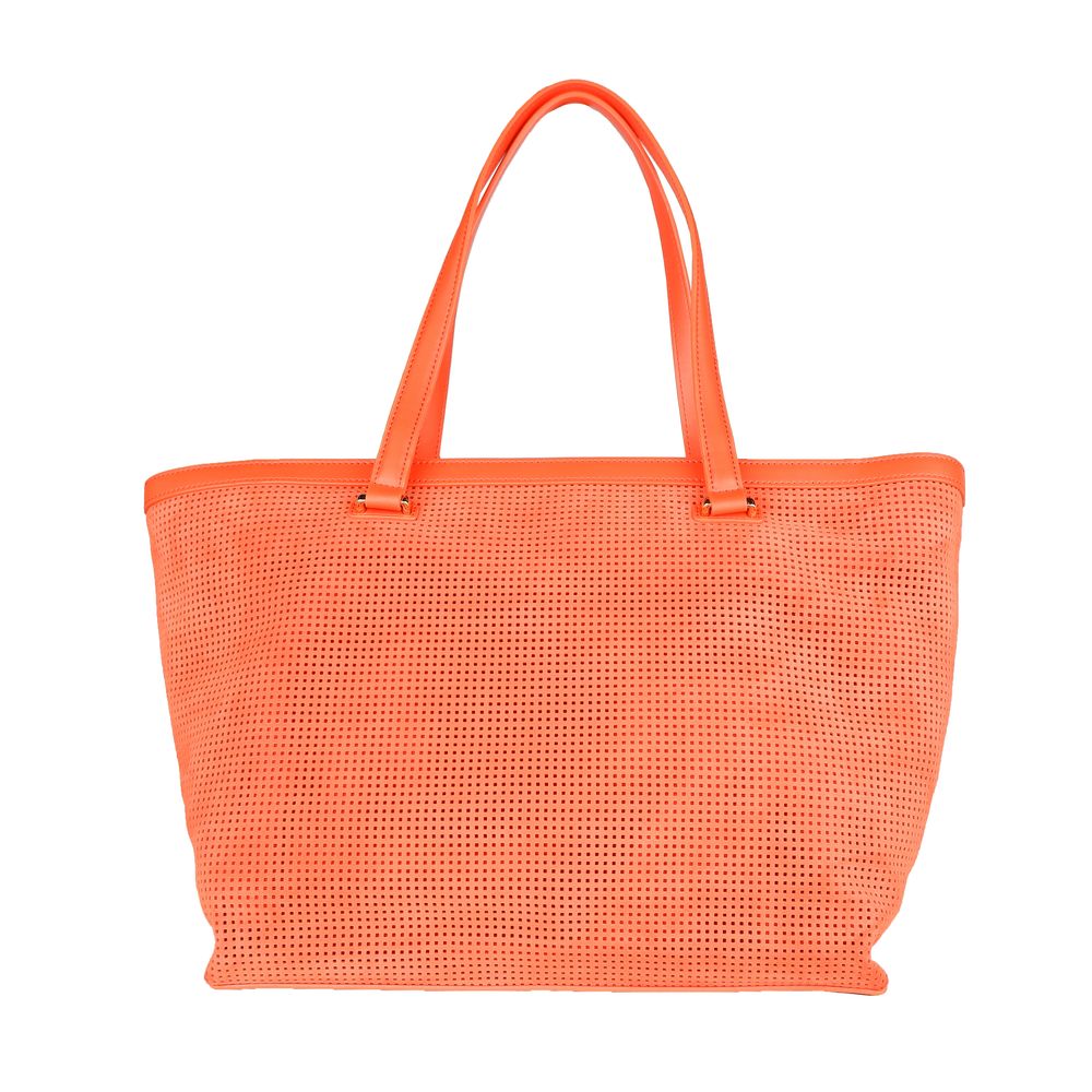 Orange Calfskin Women Handbag - SEHABRANDS