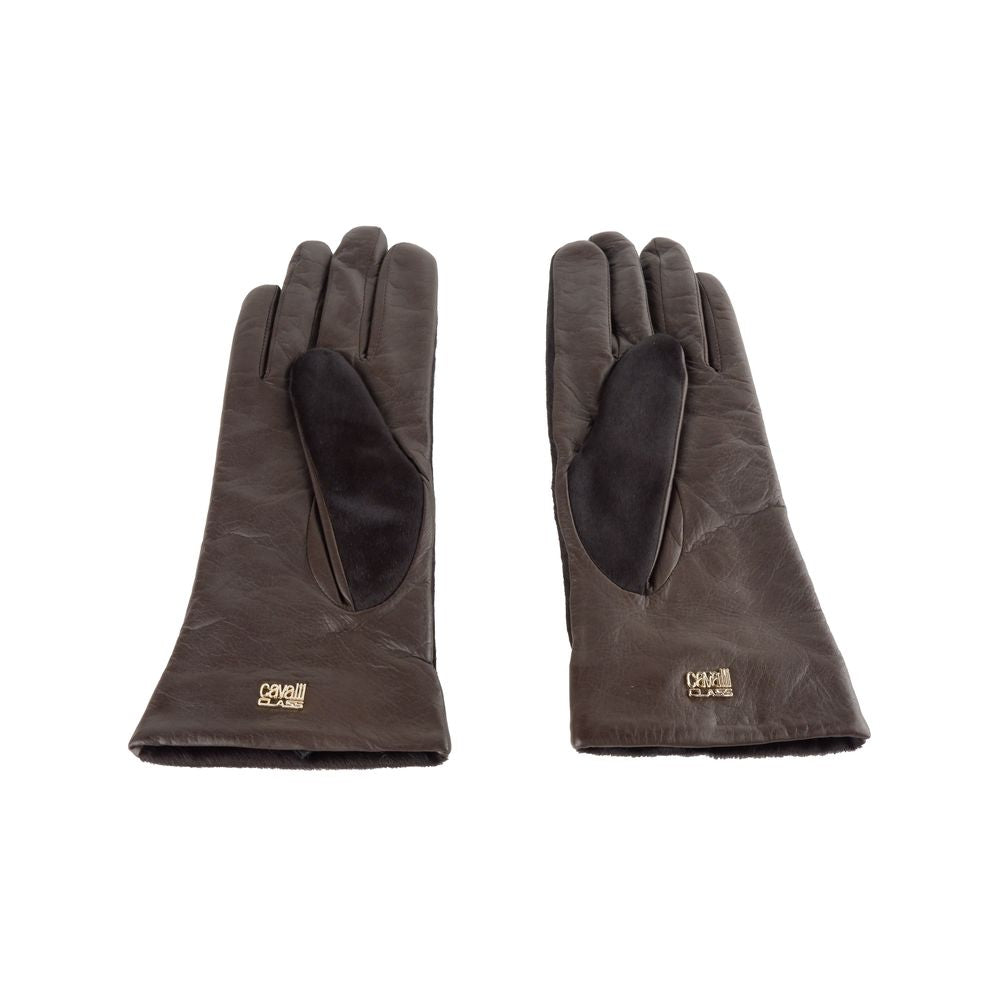 Brown Lambskin Women Glove - SEHABRANDS