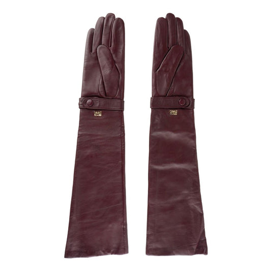 Elegant Lambskin Leather Gloves In Radiant Pink - SEHABRANDS