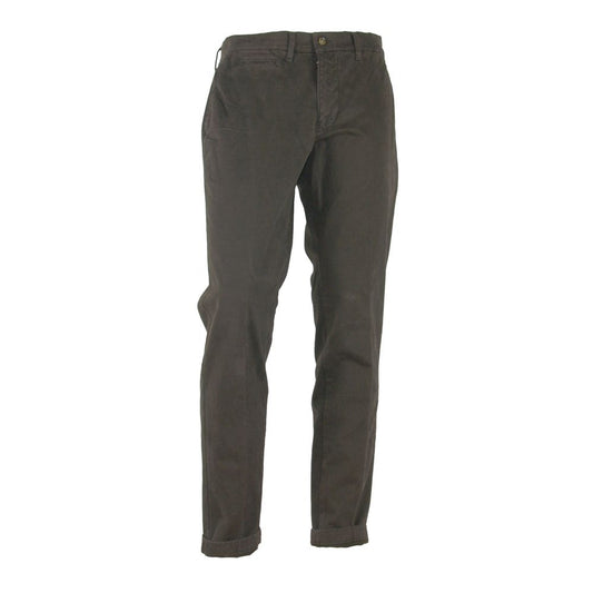 Elegant Brown Winter Trousers - SEHABRANDS