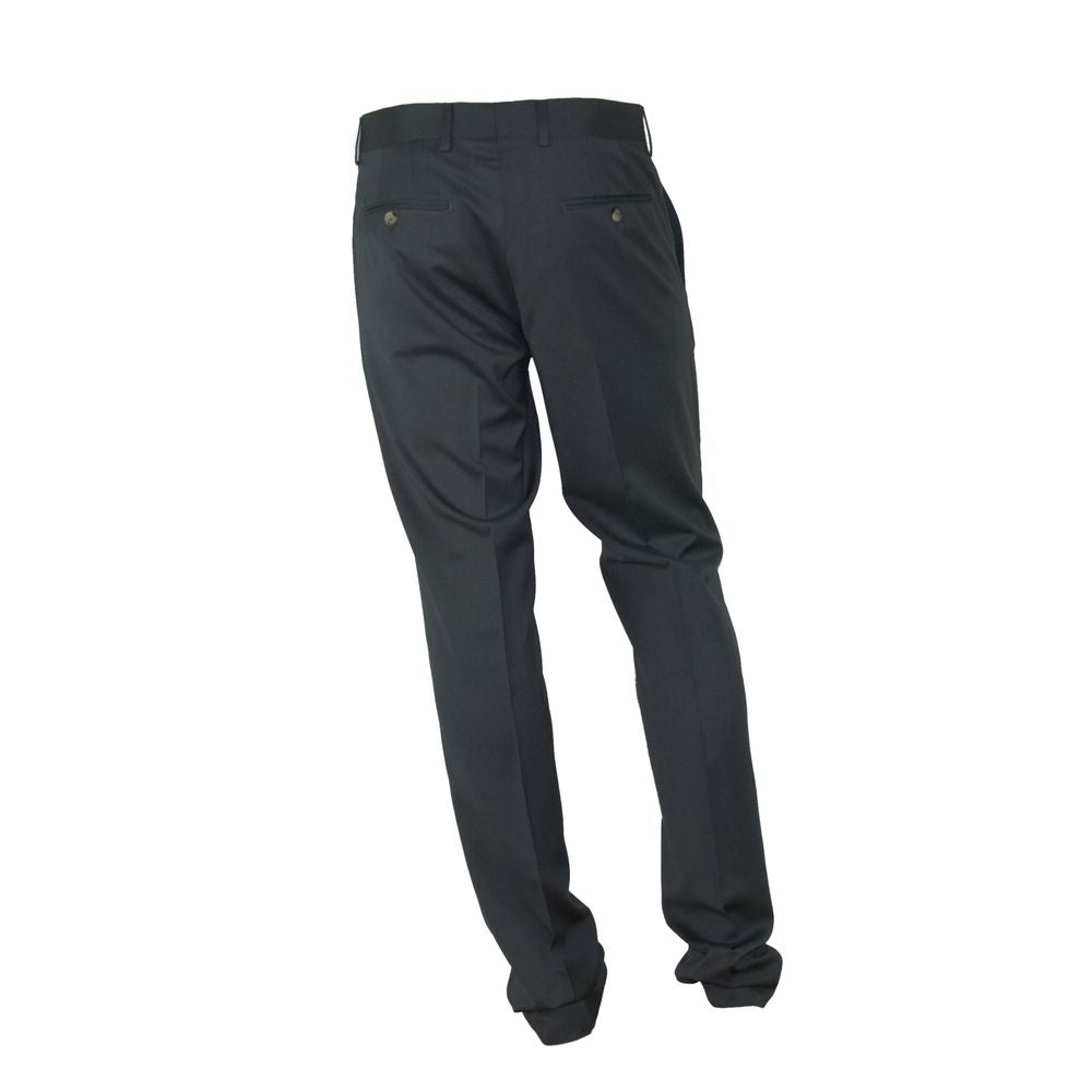 Elegant Italian Gray Trousers - SEHABRANDS