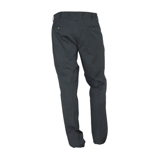 Elegant Italian Gray Trousers - SEHABRANDS