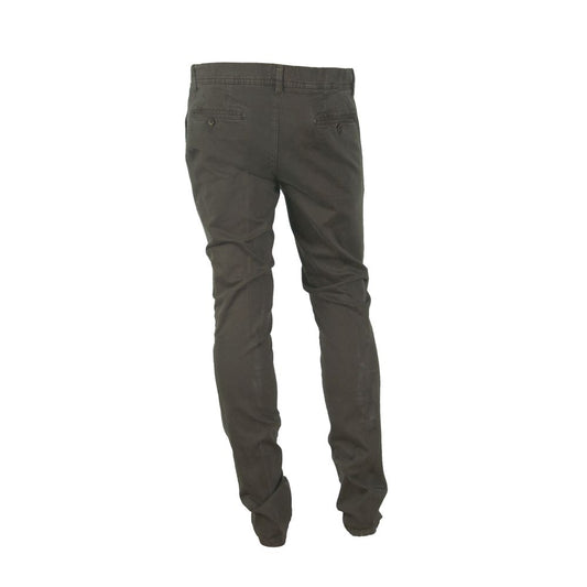 Elegant Italian Cotton Blend Pants - SEHABRANDS