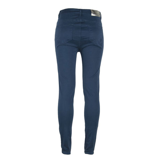 Blue Cotton Women's Skinny Jean - SEHABRANDS