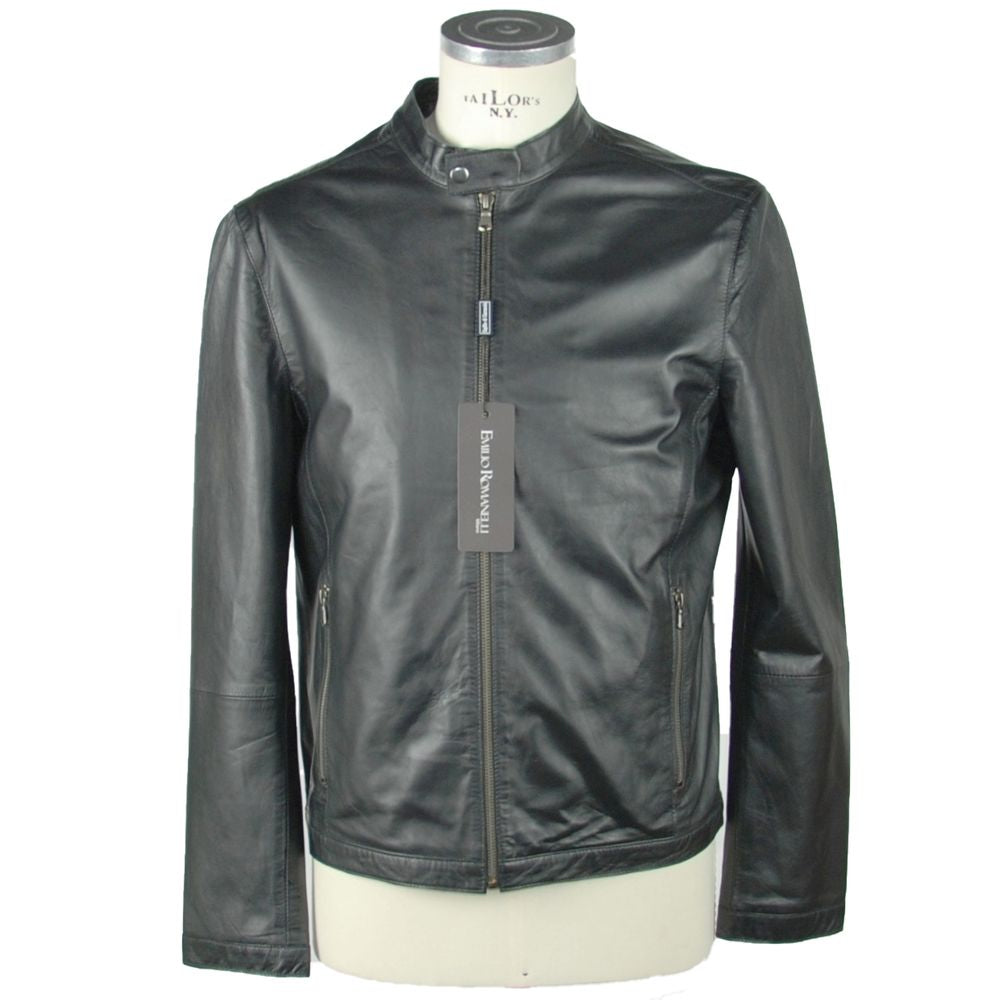 Sleek Leather Black Jacket - SEHABRANDS