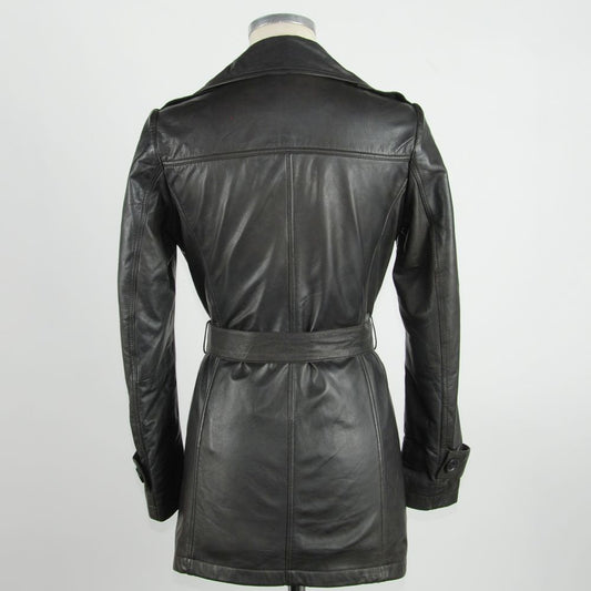 Brown Leather Women's Coat - SEHABRANDS