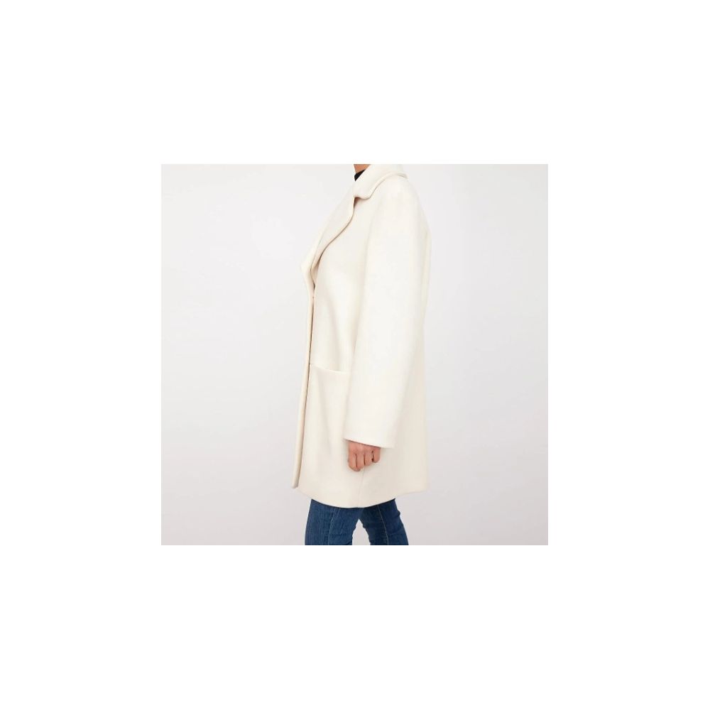 Chic White Winter Elegance Long Coat - SEHABRANDS