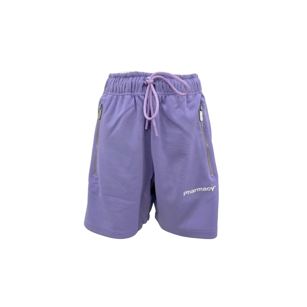 Chic Purple Bermuda Shorts with Side Stripes - SEHABRANDS