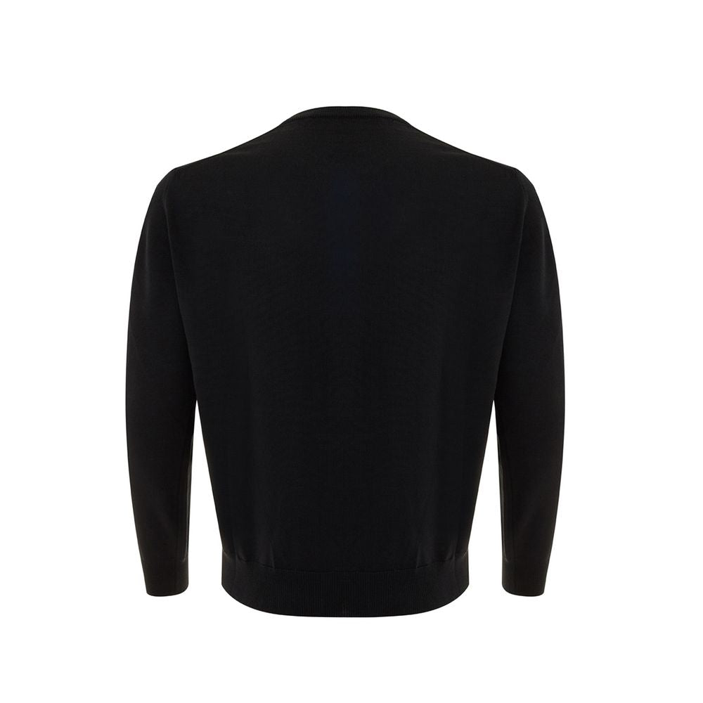 Elegant Black Wool Sweater for Men - SEHABRANDS