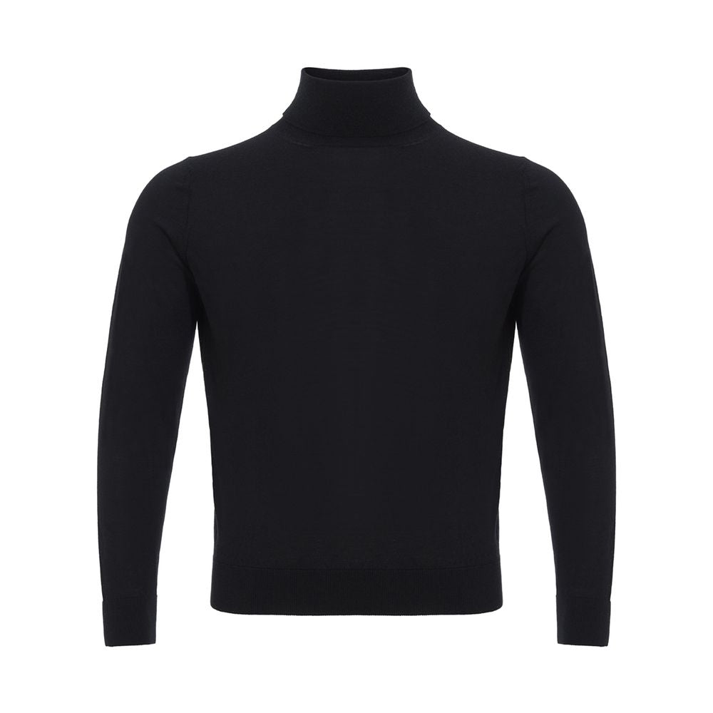 Italian Cashmere Luxury Black Sweater - SEHABRANDS