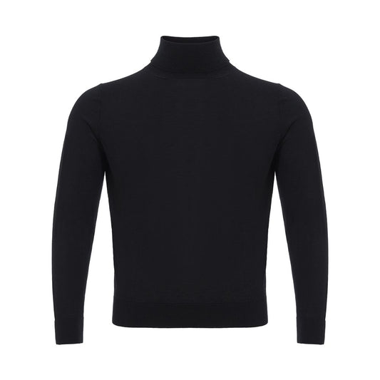 Italian Cashmere Luxury Black Sweater - SEHABRANDS