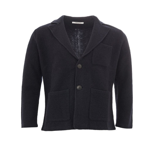 Elegant Woolen Blue Jacket for Men - SEHABRANDS