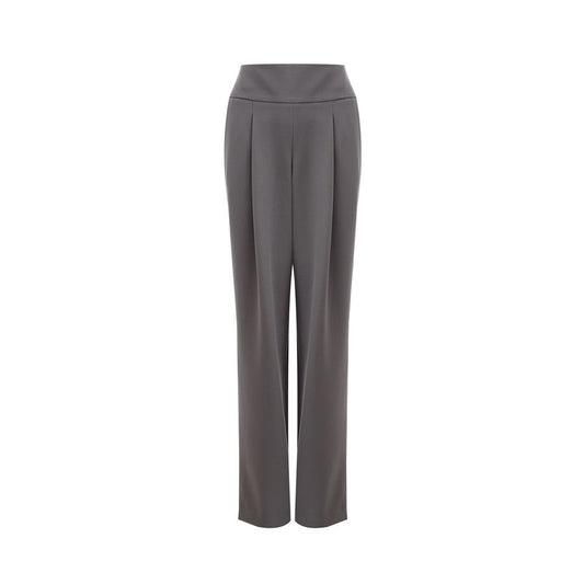 Chic Gray Wool Trousers for Sophisticated Style - SEHABRANDS