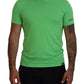 Green Modal Short Sleeves Crewneck T-shirt - SEHABRANDS