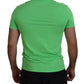 Green Modal Short Sleeves Crewneck T-shirt - SEHABRANDS