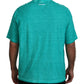 Light Green Cotton Linen Short Sleeves T-shirt - SEHABRANDS