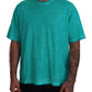 Light Green Cotton Linen Short Sleeves T-shirt - SEHABRANDS