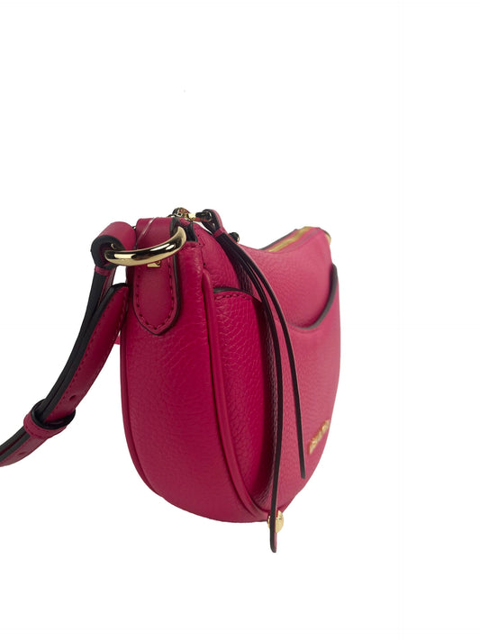 Dover Small Pink Half Moon Crossbody Bag Purse - SEHABRANDS