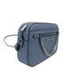 Jet Set East West Large Denim Leather Zip Chain Crossbody Bag - SEHABRANDS