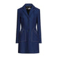 Elegant Embroidered Heart Wool Coat - SEHABRANDS