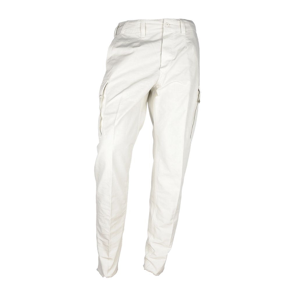 White Cotton Men Trouser - SEHABRANDS