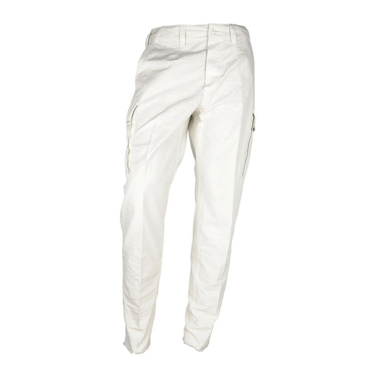 White Cotton Men Trouser - SEHABRANDS