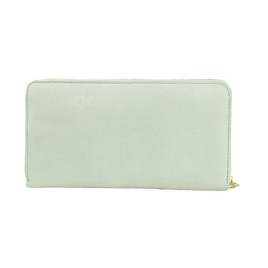 Gray Calfskin Women Wallet - SEHABRANDS