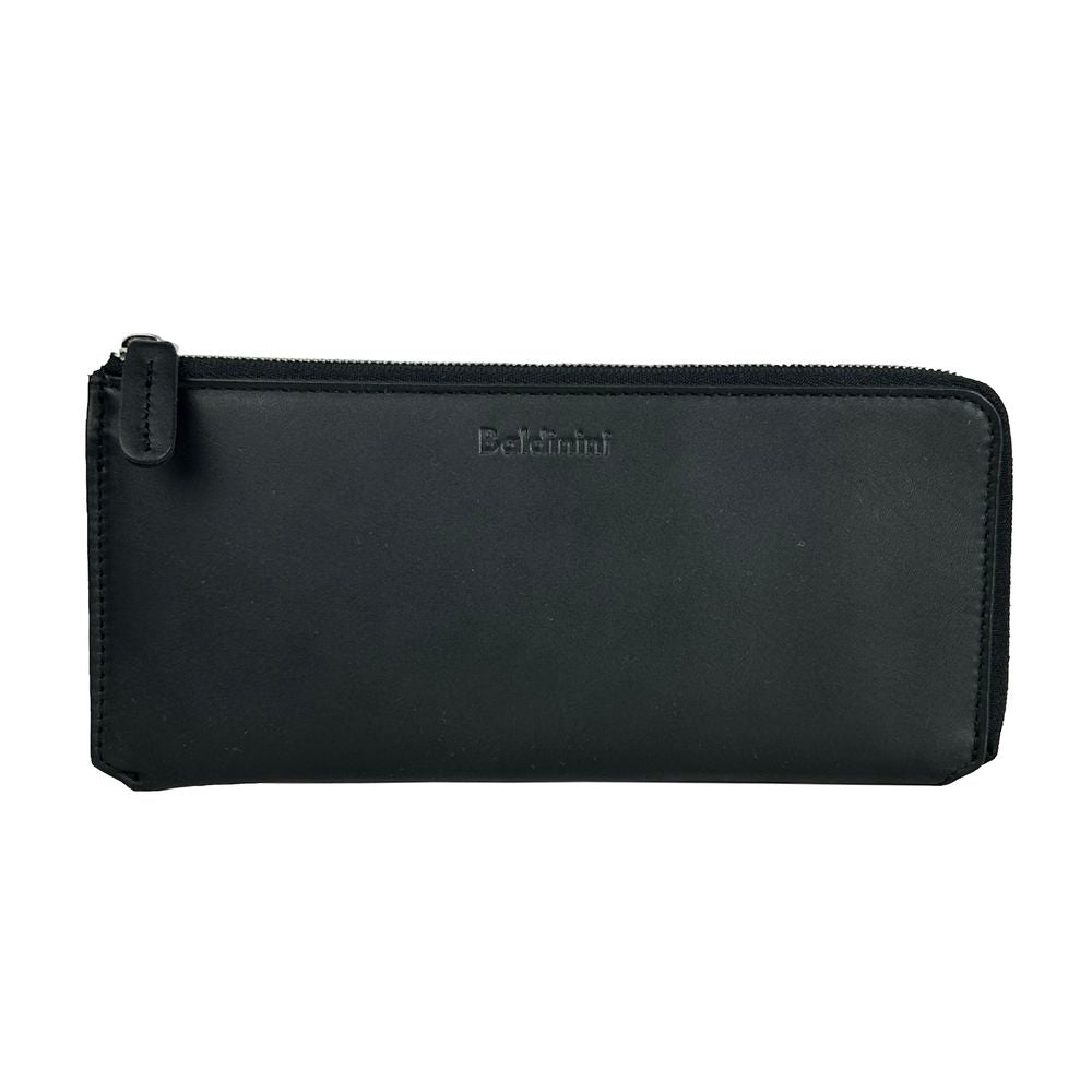 Elegant Black Leather Travel Organizer - SEHABRANDS