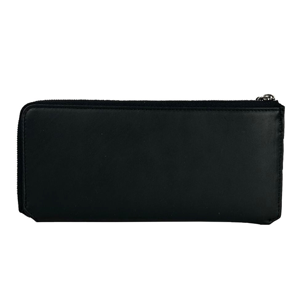 Elegant Black Leather Travel Organizer - SEHABRANDS